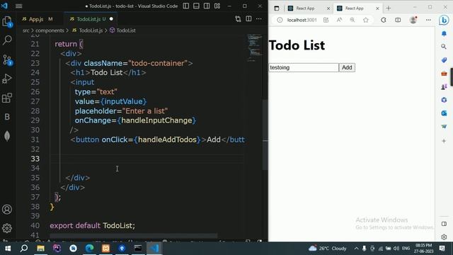 Build a Todo List App in ReactJS Easily | आसान तरीके से ReactJS में Todo List App बनाएं смотреть онлайн