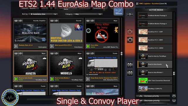 ETS2 1.44 - GMC Logistics - EUROASIA Map Combo - SINGLE & CONVOY PLAYER 11.06.2022 смотреть онлайн