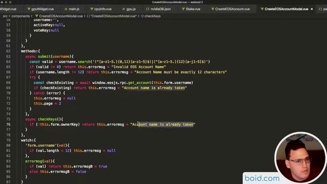 Boid Dev Session: EOS Account Creation (2) смотреть онлайн