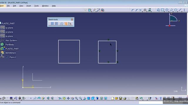 Lesson - 3 CATIA Sketcher Design Part - 5 Sketch Tools - Dimensional Constraint - Geometrical Const смотреть онлайн