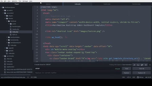 Adding Header and Footer files - (Wordpress tutorial - how to convert html to WP theme) PART 4 смотреть онлайн