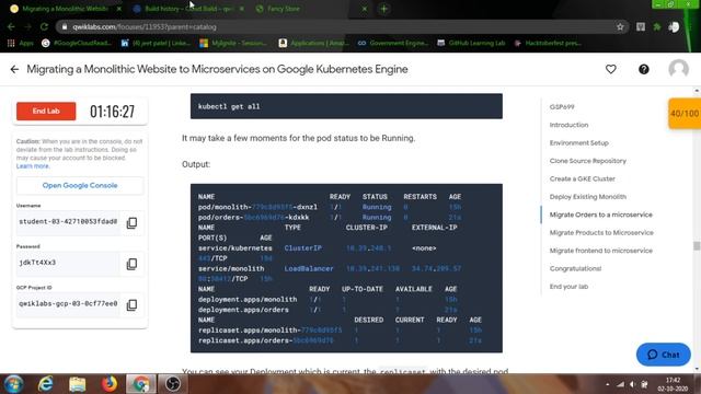 Migrating a Monolithic Website to Microservices on Google Kubernetes Engine смотреть онлайн