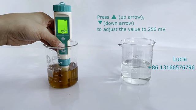 C-600 ORP 256mV calibration for 7 in 1 pH salinity orp ec tds meter; смотреть онлайн