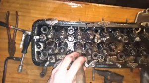 Ремонт ГБЦ ВАЗ 2106, рассухареванин  клапанов