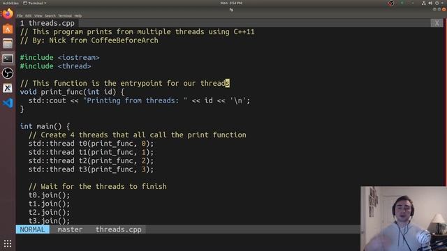 Parallel Programming: C++11 Threads and Mutex смотреть онлайн