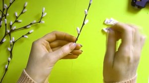 Веточки ВЕРБЫ своими руками. Пасхальный декор