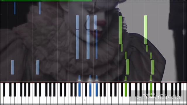 IT - the dancing clown song (synthesia piano tutorial) смотреть онлайн