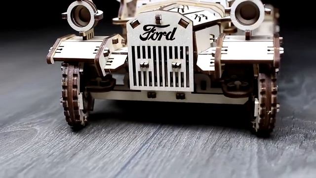 Ford T от EWA - сборная модель, 3D пазл, деревянный конструктор, коллекционная модель смотреть онлайн