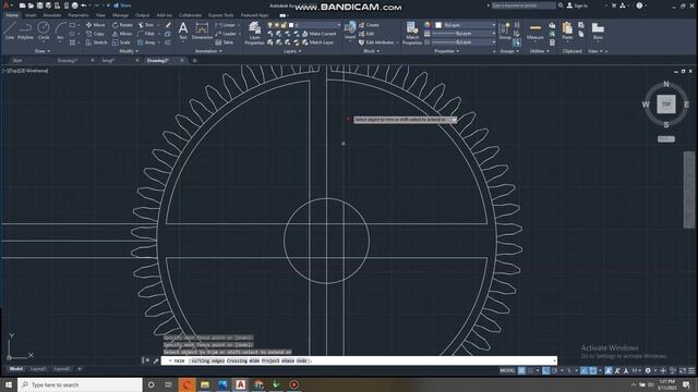 AUTOCAD 2022 making Gear for beginner 2D смотреть онлайн