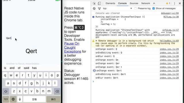 A reproduction of a possible bug with Chinese input method and the TextInput in React Native смотреть онлайн