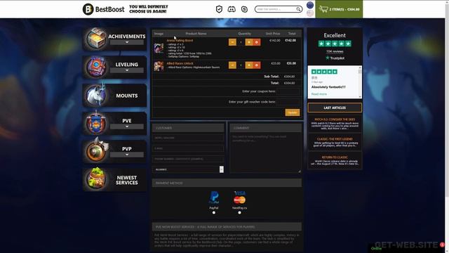 Интернет-магазин на opencart для проекта BestBoost [ Portfolio Get-Web.site ] смотреть онлайн