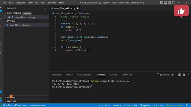 Learn these basics in python | filter in python #python #pythonprogramming @CodeasByteS смотреть онлайн