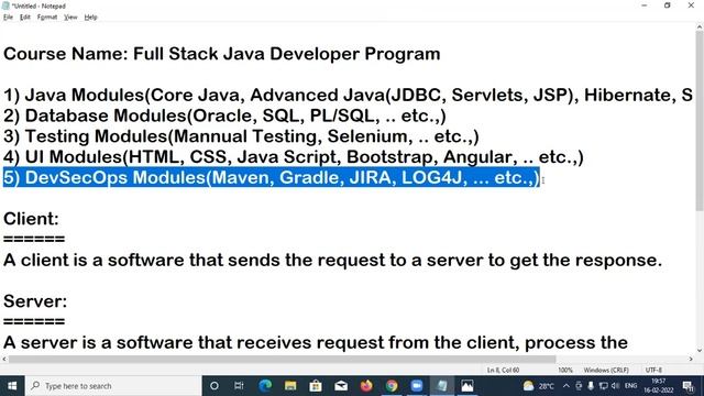 1 Day Introduction To Full Stack Java | Core Java смотреть онлайн