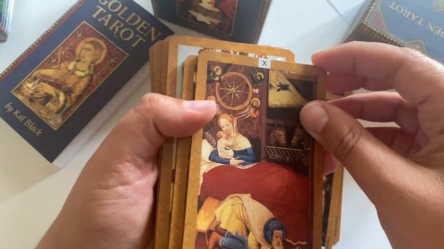 Распаковка карты таро Золотое таро Кет Блек - Golden tarot by Kat Black. U.S. Games Systems смотреть онлайн