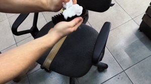 Чистим кресло ! Ткань