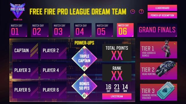 FREE FIRE PRO LEAGUE DREAM TEAM EVENT FULL DETAILS ll FFPL DREAM TEAM CHALLENGE POWER OF REDEMPTIO смотреть онлайн
