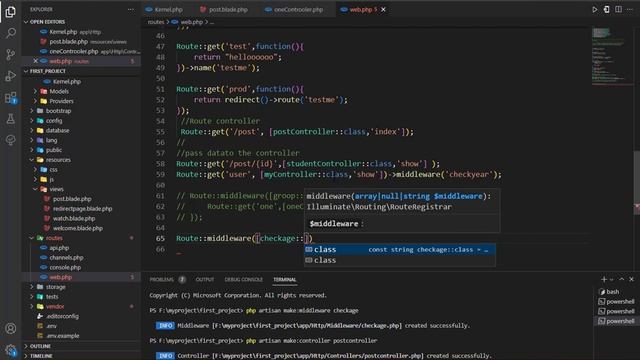13-Laravel Tutorial Excluding Mlddleware смотреть онлайн