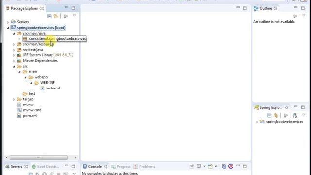 Spring Boot Web Service step by step example смотреть онлайн