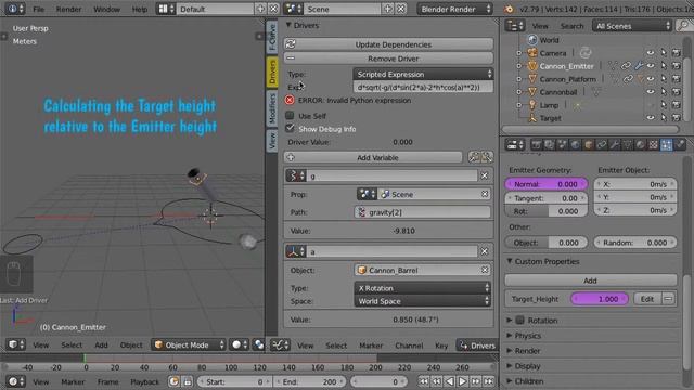 Blender : Automatic Targeting Rig for Particle Projectiles смотреть онлайн