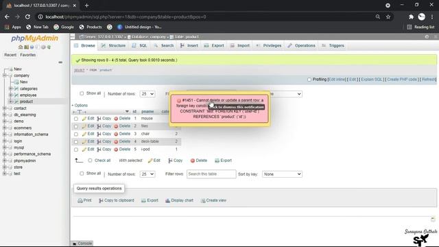 How to create Foreign key || Import Readymade database in PhpMyAdmin || Error creating foreign key. смотреть онлайн