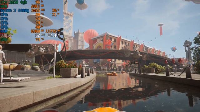 GTX 1650 + Ryzen 3 2200g Test In Atomic Heart