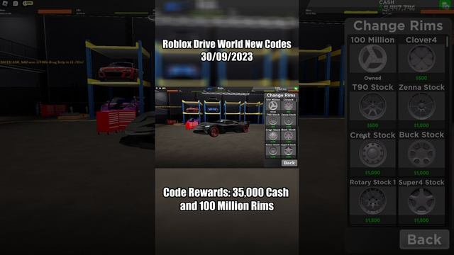 Roblox Drive World New Codes 30 September 2023 #shorts #roblox #robloxcodes #driveworld #codes смотреть онлайн