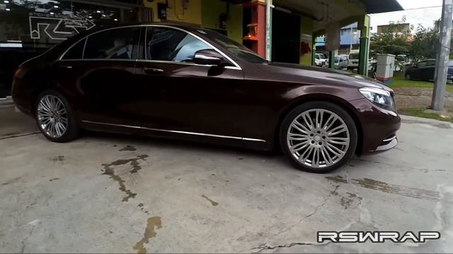 Mercedes Benz W222 S400h - 3M Black Rose смотреть онлайн