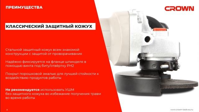 УГЛОВЫЕ ШЛИФМАШИНЫ CROWN CLASS BASIC смотреть онлайн