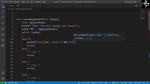 Currency Converter in C Language || C Language Project смотреть онлайн