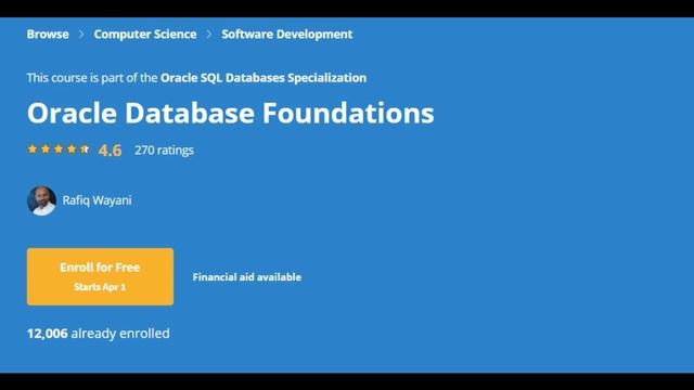 FREE ORACLE SQL COURSES || #oraclesql #freetraining смотреть онлайн