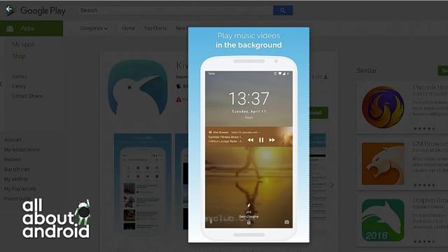 Kiwi Browser for Android смотреть онлайн