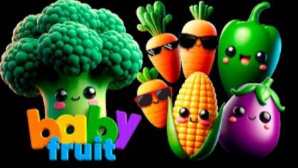 Танцевальная вечеринка с Овощами от Baby Fruit Dancing - Сенсорное видео 🥕 смотреть онлайн