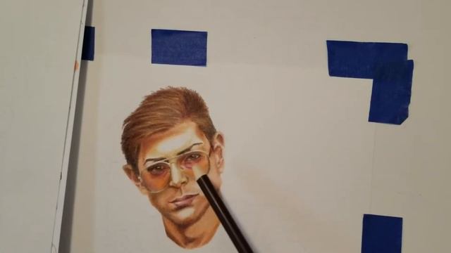 Drawing a Guy With Glasses | Portrait смотреть онлайн