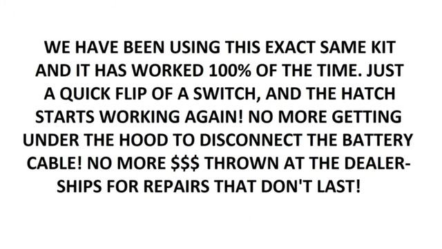 Nissan Murano 2015 - 2022 hatch liftgate not working repair/reset kit. смотреть онлайн