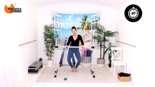 10 Min Barre Thighs Workout // SLIM LONG LEGS // BARLATES You Build Week 3 - BARRE THIGHS! смотреть онлайн