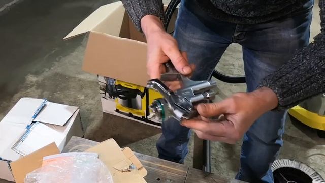 Обновки в гараж пылесос KERHER WD3 P и краскопульт SATA JET 5000 смотреть онлайн