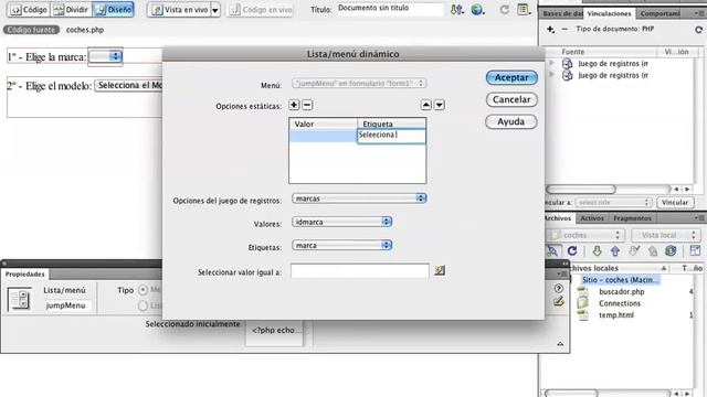 Josesdesign. PHP Buscador por menus desplegables. Parte 2 de 2 смотреть онлайн