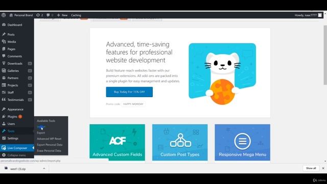 4.Installing the Theme - How make Personal or Portfolio Website via WordPress- knowledge Store-Udem смотреть онлайн