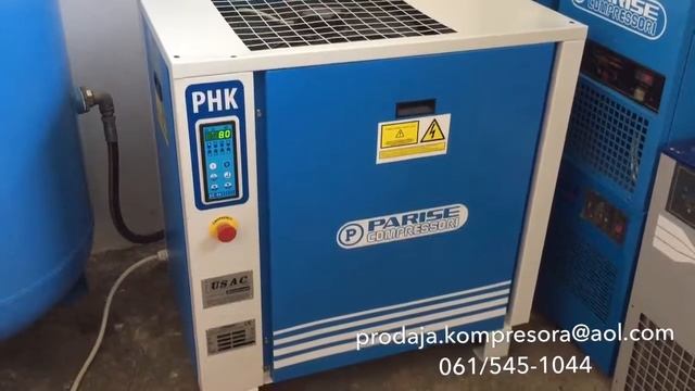 Parise Compressori PHK15 - radni režim 0-10 bar-i na boci 725L Prodaja i Servis kompresora смотреть онлайн