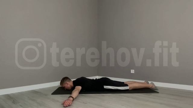 Упражнения на спину дома "Махи руками лежа на животе" смотреть онлайн