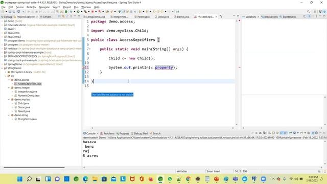 Java Access Modifiers | Public Private Protected access modifiers usage in Java | Private Keyword смотреть онлайн