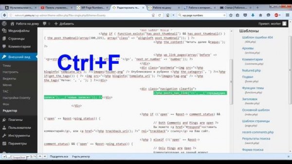 постраничная навигация по сайту wordpress