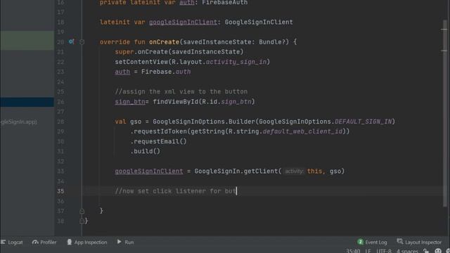 Firebase Google Sign In Android Studio смотреть онлайн
