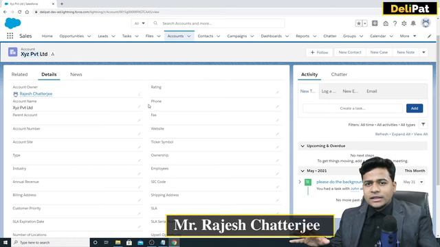 Account and Contact Management in Salesforce || Salesforce Tutorial || Delipat || Rajesh Chatterje смотреть онлайн