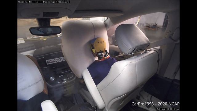 2020-2024 Chrysler Pacifica Plug-In Hybrid NHTSA Frontal Impact