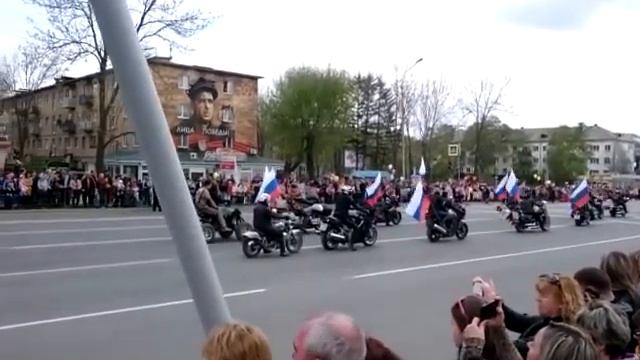 Проезд колоны байкеров г.Артем смотреть онлайн