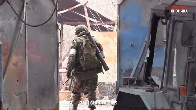 Зачистка "Азовстали" силами спецназа МВД ДНР. Атмосферное видео смотреть онлайн