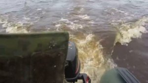 мотор HDX 5 сил 2 такта лодка Фрегат 300 ЕК обкатка 2015