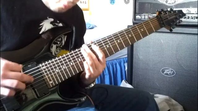 Meshuggah - Demiurge (Koloss) 8 string guitar cover смотреть онлайн