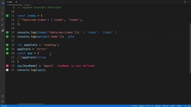 Javascript Nuggets - Dynamic Object Keys смотреть онлайн